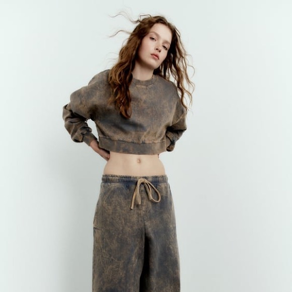 Zara faded effect crop top - Picture 2 of 4